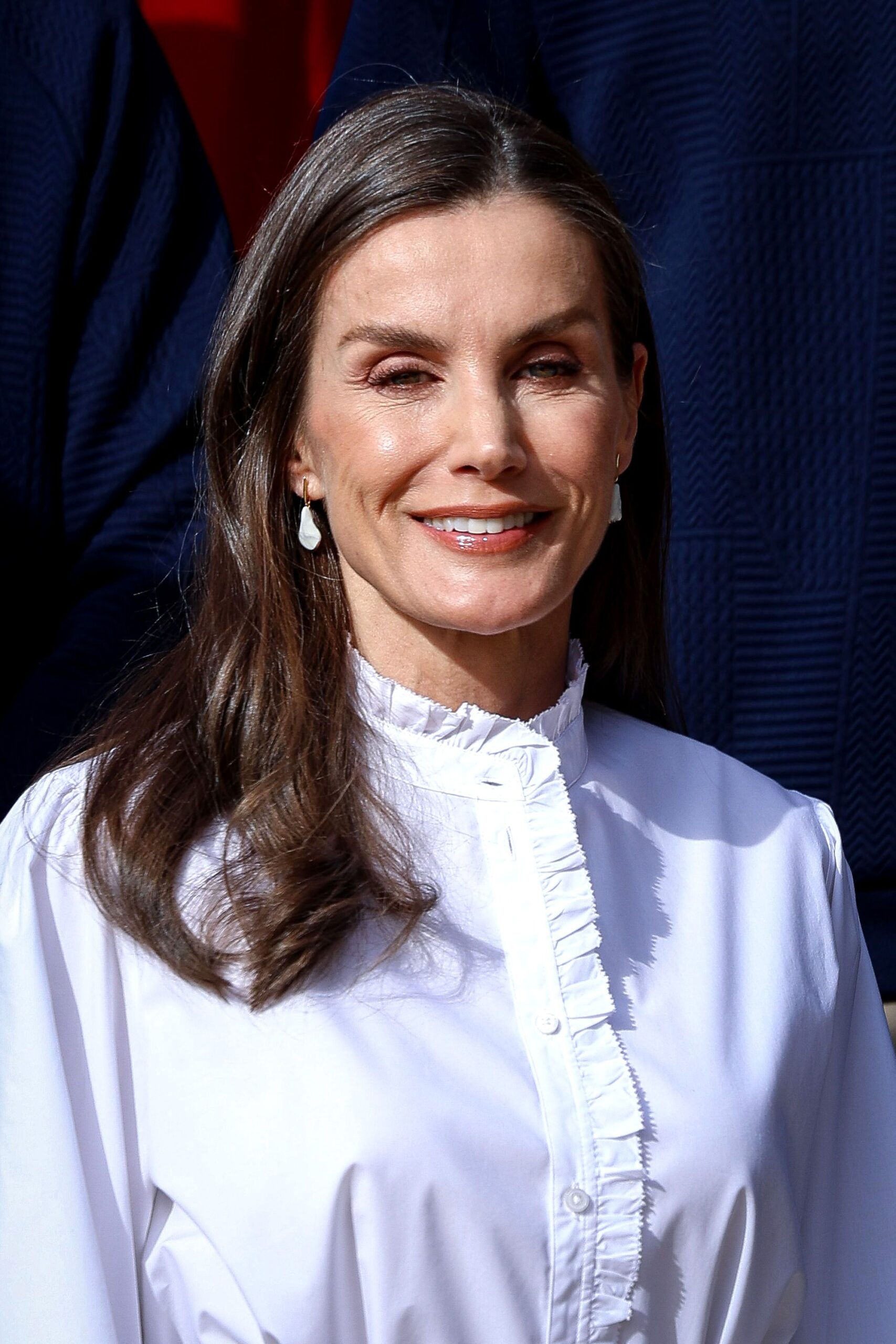 Queen Letizia of Spain Defines Spring 2026 Office Style with a Sophisticated Boho Blouse and Petrol Green Trousers