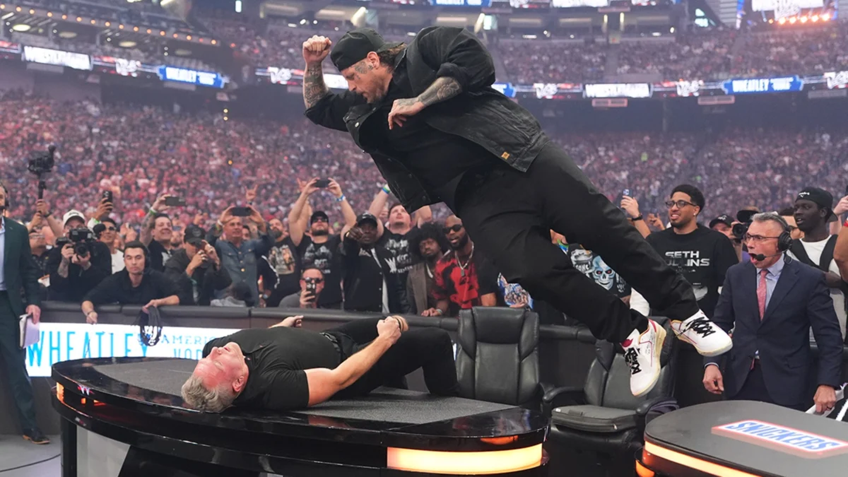WWE WrestleMania 42: Jelly Roll Takes Out Pat McAfee, Main Event Ends in Bloody Mess