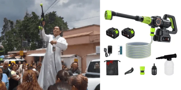 Michoacán Priest Utilizes Power Washer for Holy Water Blessing, Sparking Global Viral Debate on Innovation and Tradition in Religious Practices
