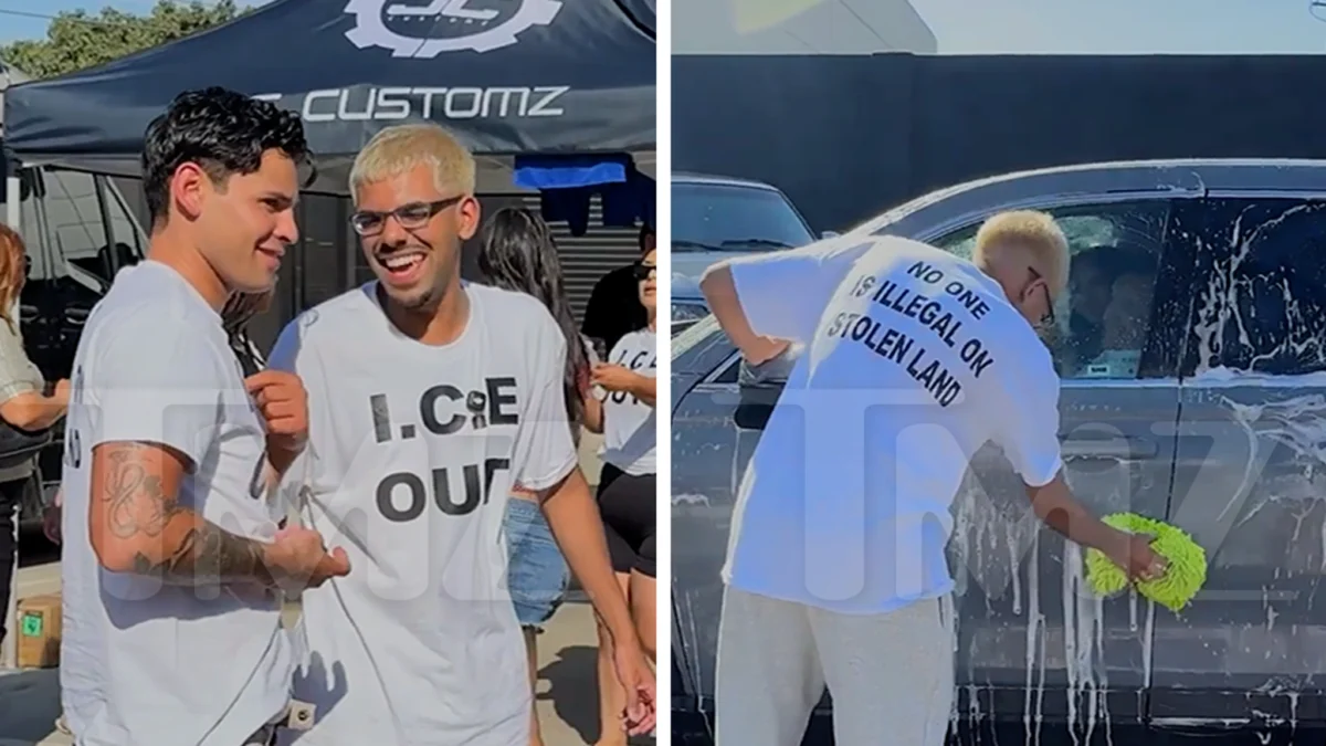 Ryan Garcia & N3on Taking ICE to the Cleaners at Charity Car Wash.
