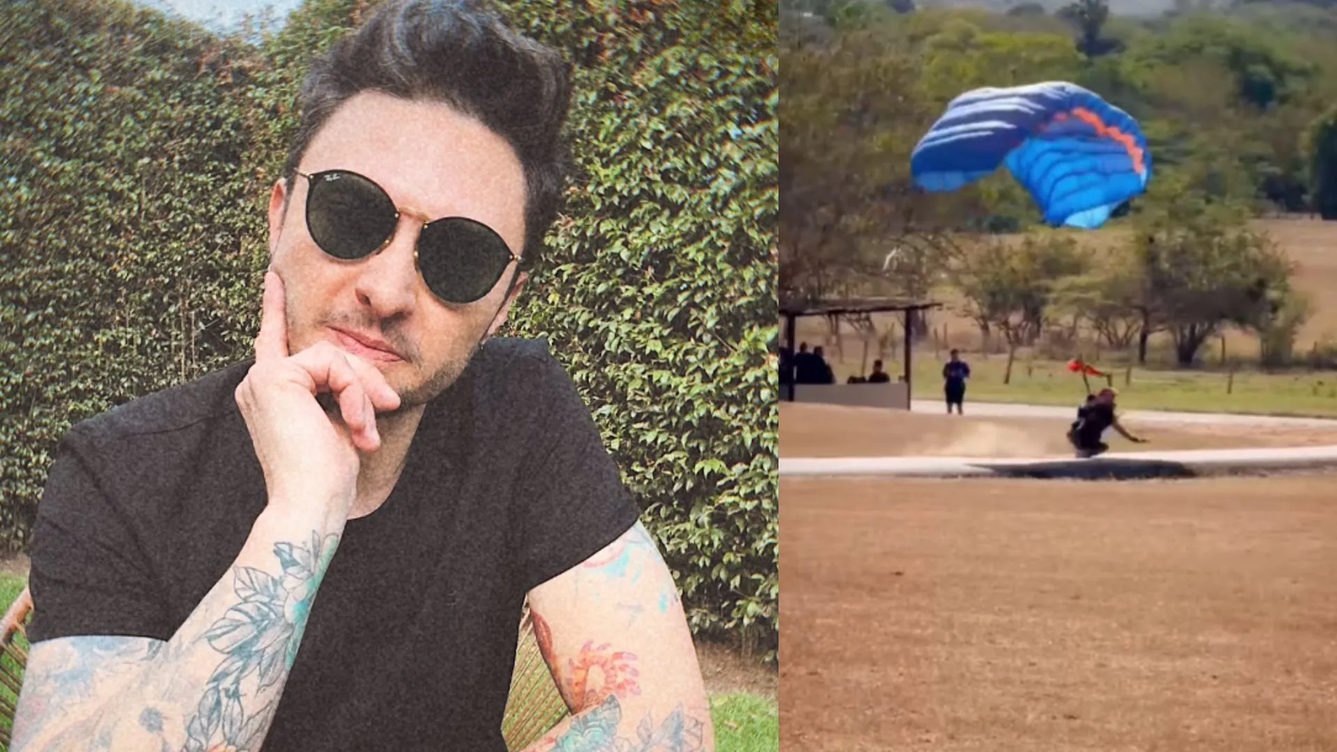 Diego Sáenz Suffers Severe Parachuting Accident Resulting in Three Fractures