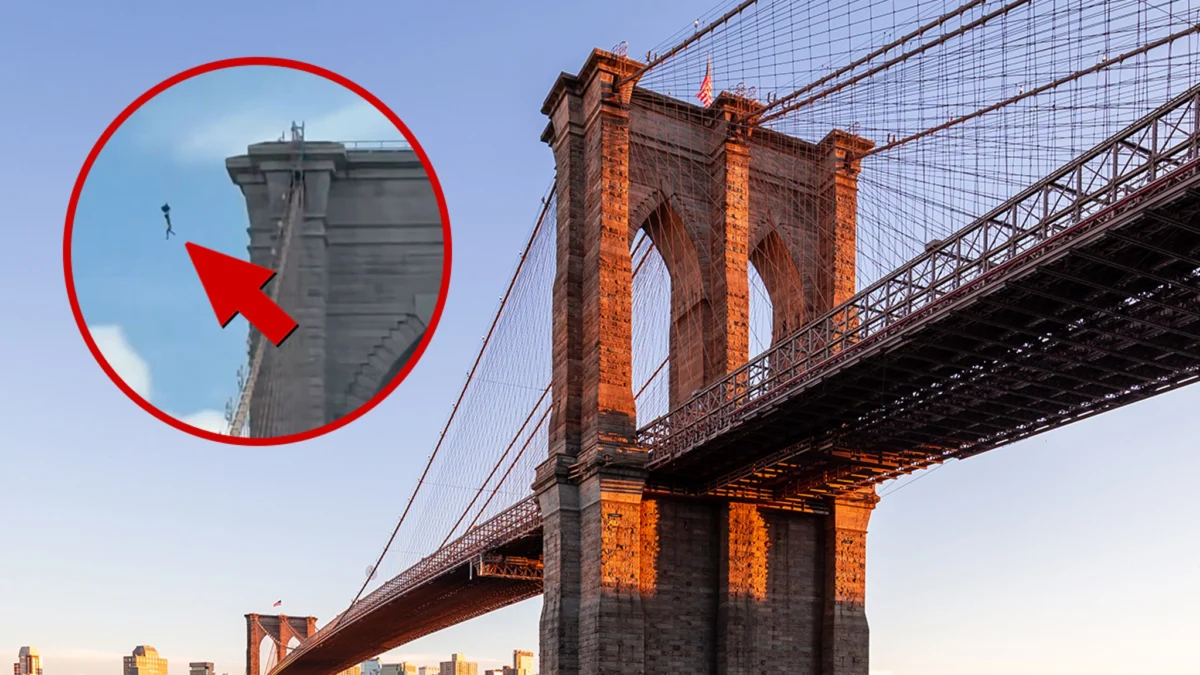 Naked Man Plunges Into East River After Jumping Off Brooklyn Bridge … Watch The Video