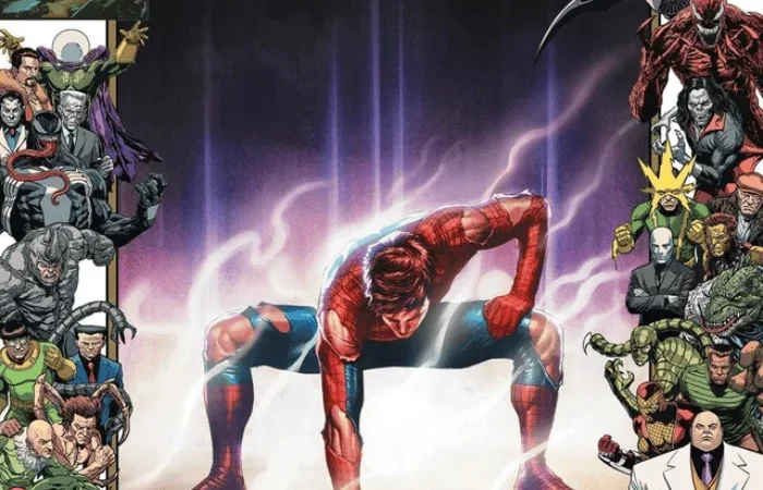 A Symbiotic Convergence: Spider-Man #1000 Variant Cover Celebrates One Piece with Iconic Luffy Pose at NYCC.